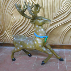 广州金马工艺供应玻璃钢仿真鹿雕塑#1448A 各种卡通动物雕塑定制