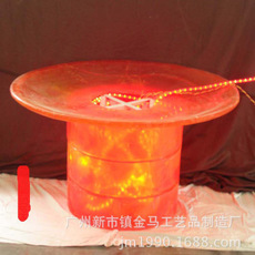 金马厂家直销圆桌型灯箱 LED灯立体圆型室内雕塑工艺装饰灯箱定制